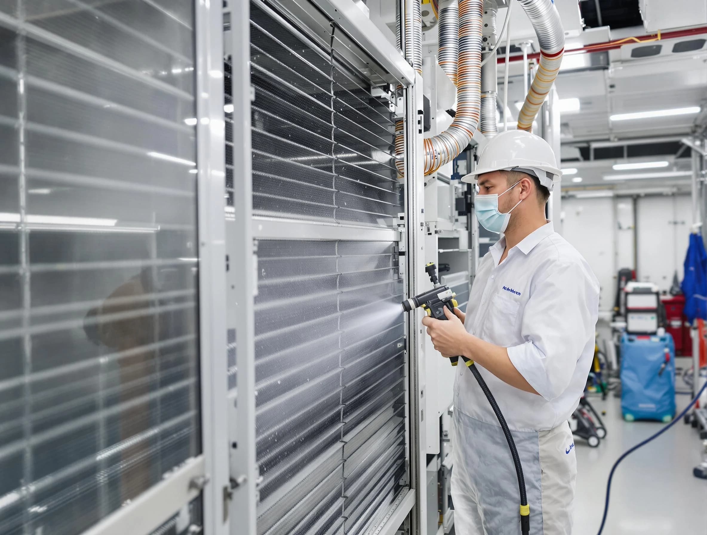 Professional AC coil cleaning by Perry Air Duct Cleaning in Perry