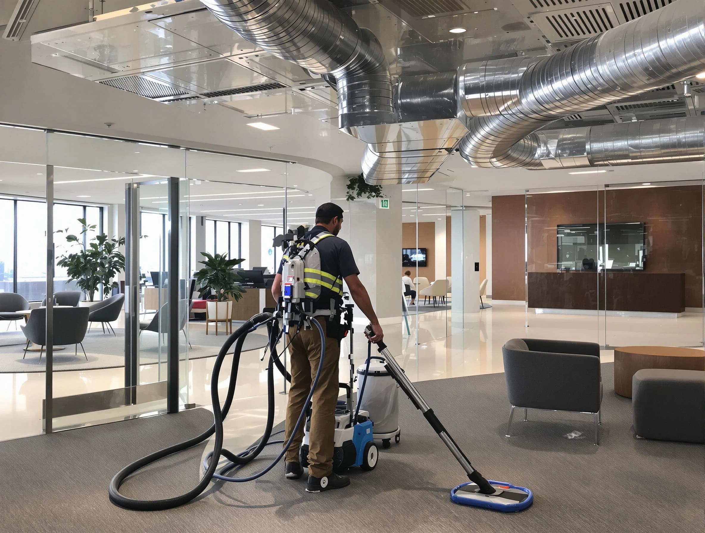 Commercial duct cleaning service by Perry Air Duct Cleaning in Perry