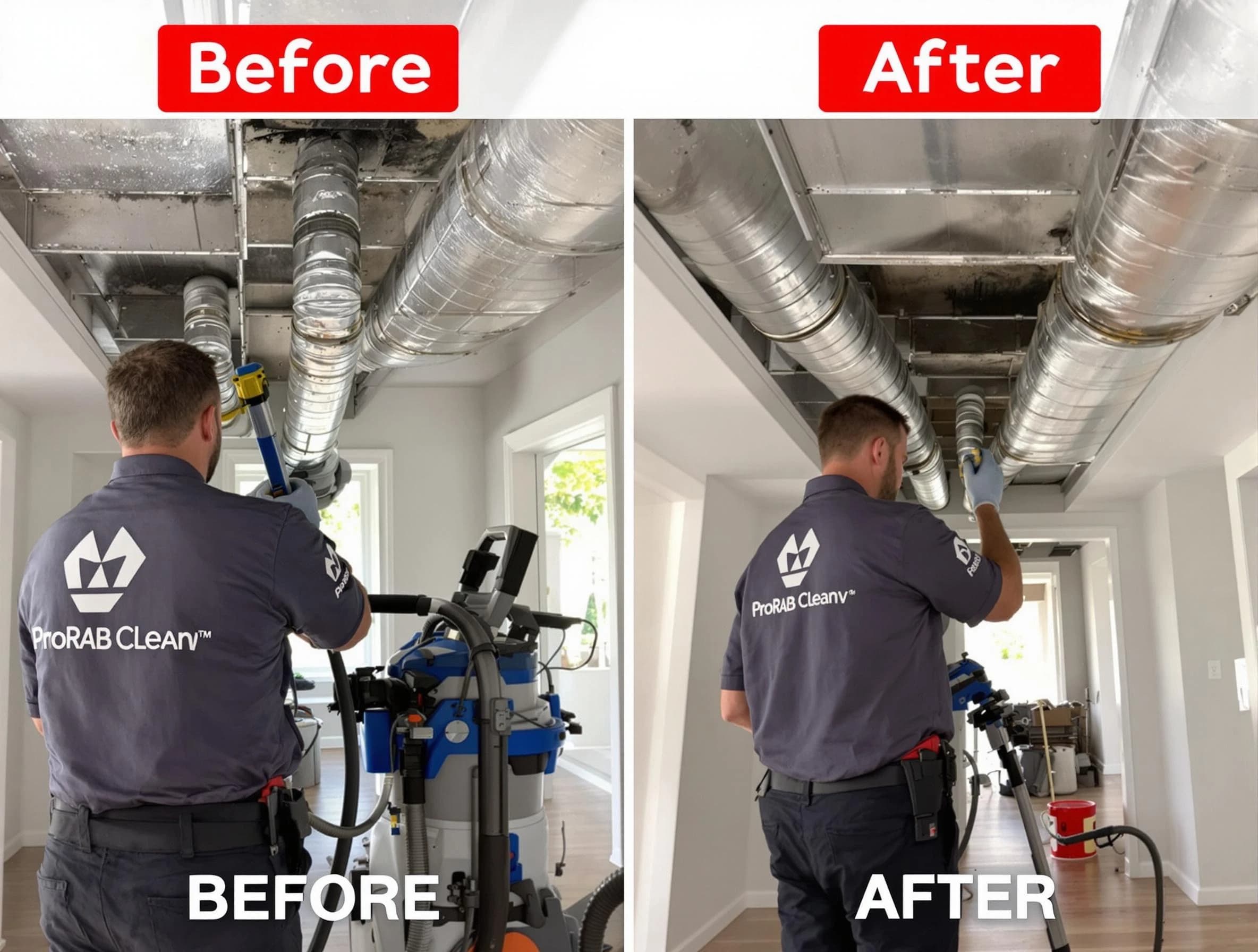 Perry Air Duct Cleaning expert performing thorough residential duct cleaning in a Perry home