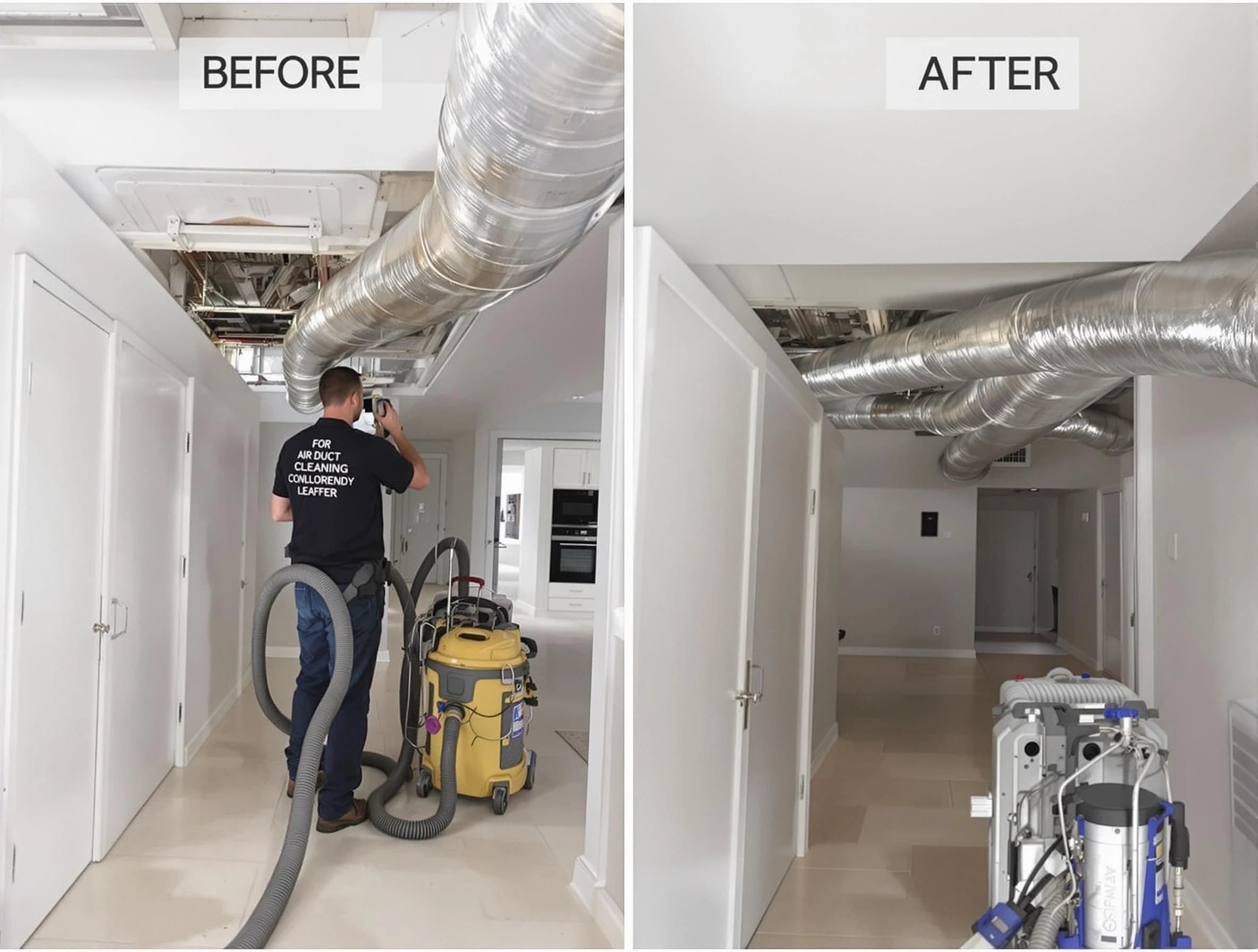 Perry Air Duct Cleaning professional performing thorough air duct cleaning in Perry