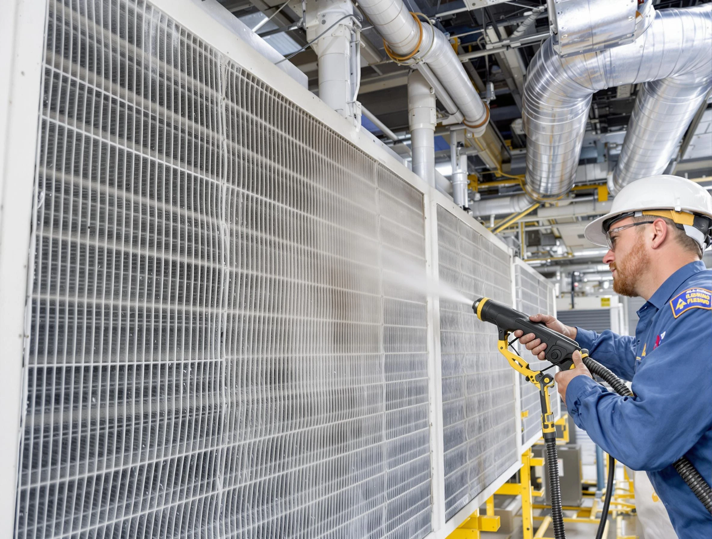 Professional commercial coil cleaning by Perry Air Duct Cleaning in Perry