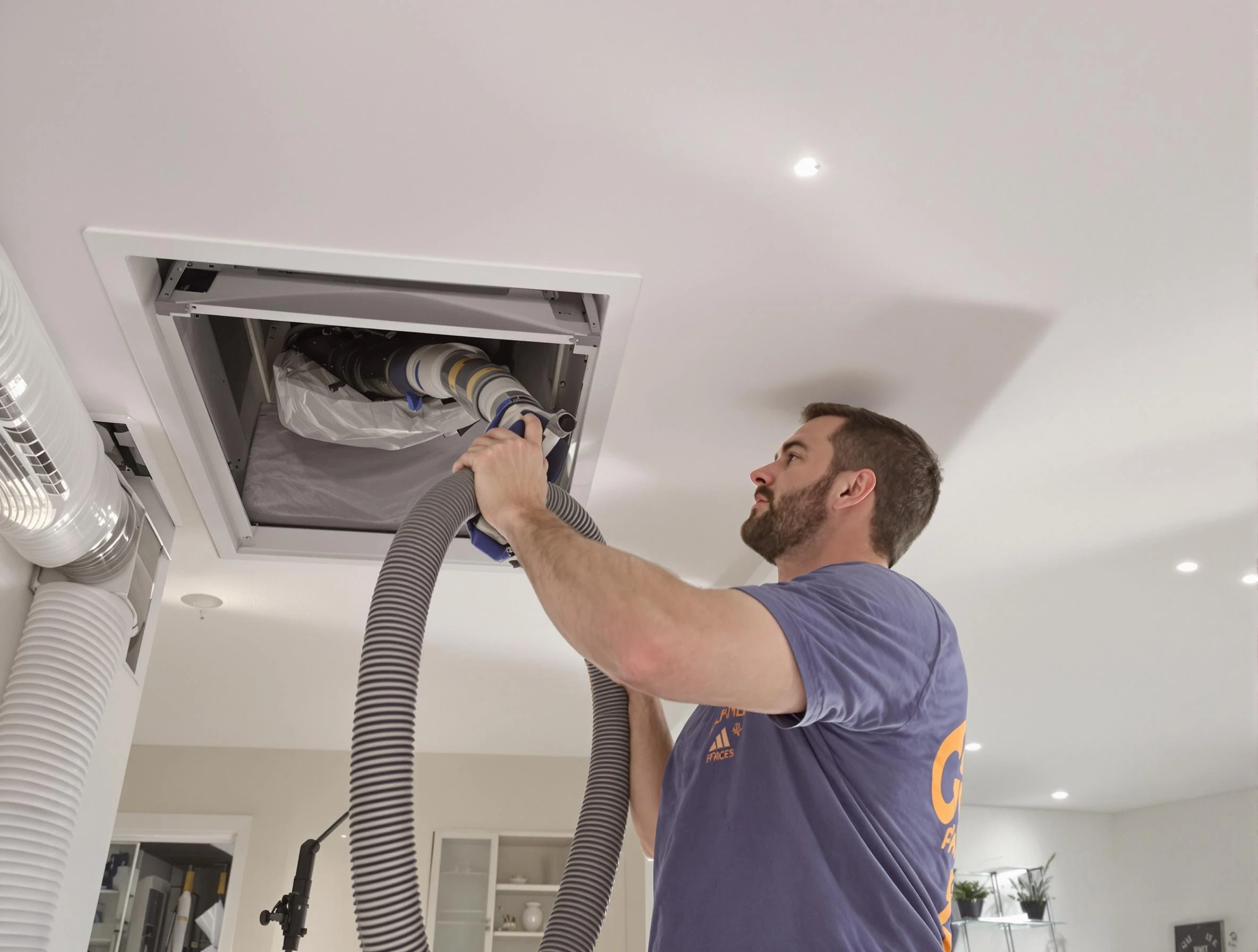 Precision indoor duct cleaning by Perry Air Duct Cleaning in Perry